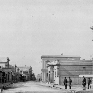 Revell Street Hokitika, 1860s